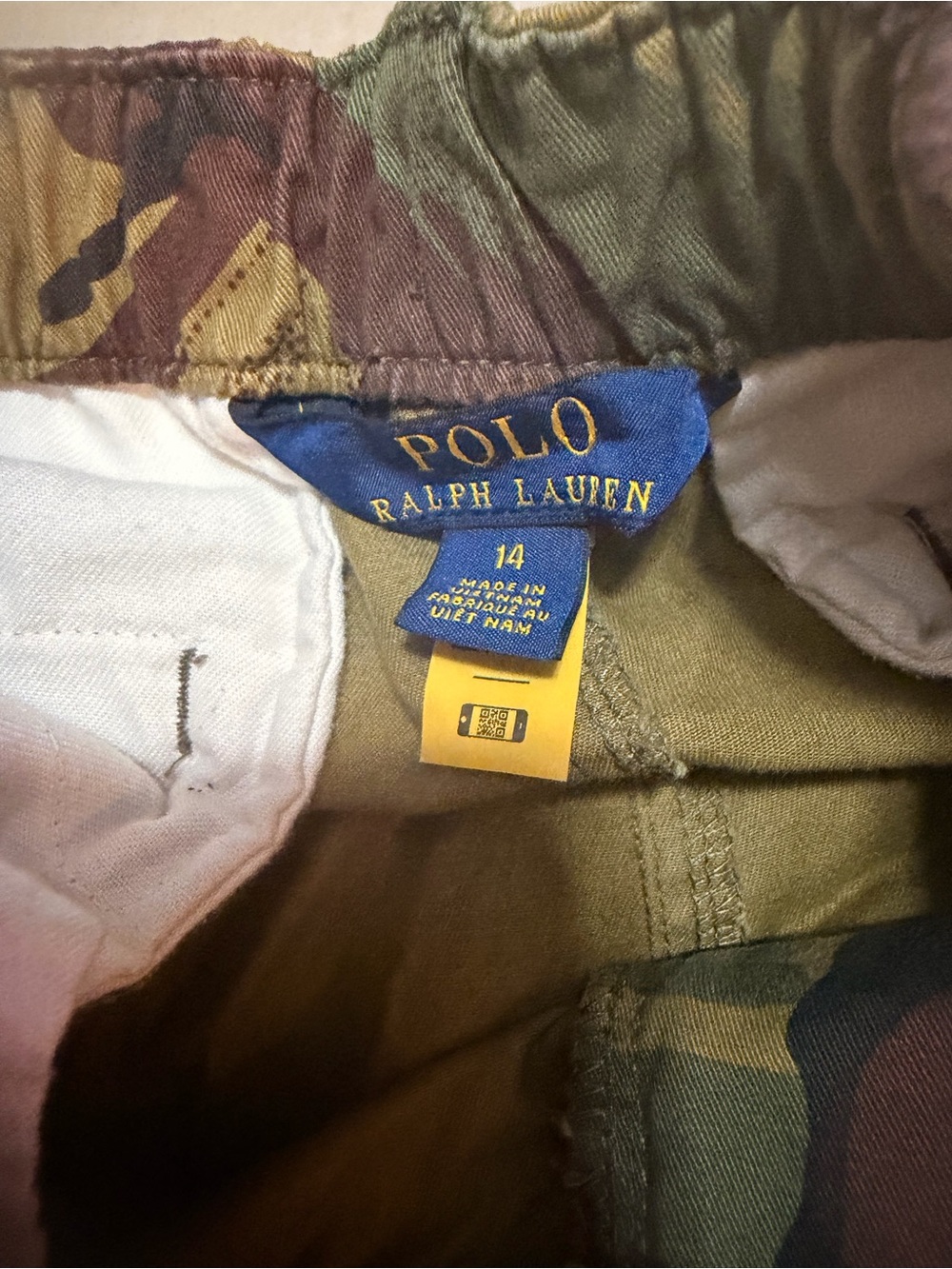 Polo by Ralph Lauren Kids Camo Pants in Olive Green & Brown